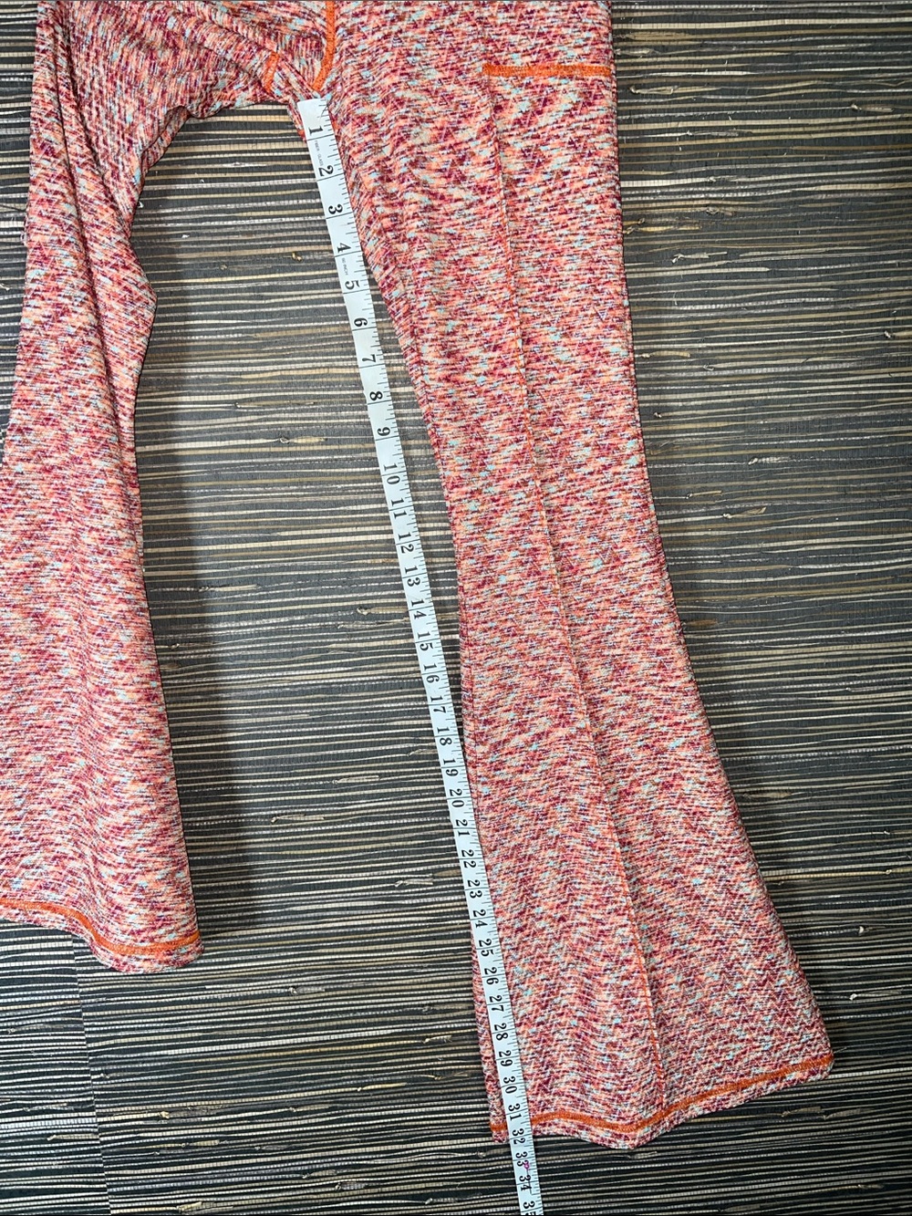 🆕 Free People Movement On it Flare Leggings Coral Pink Small Boho - Picture 11 of 16